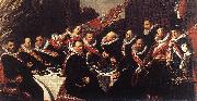 HALS, Frans, Banquet of the Officers of the St George Civic Guard (detail) af